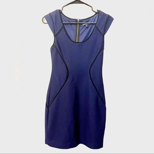 Blue short bodycon dress
